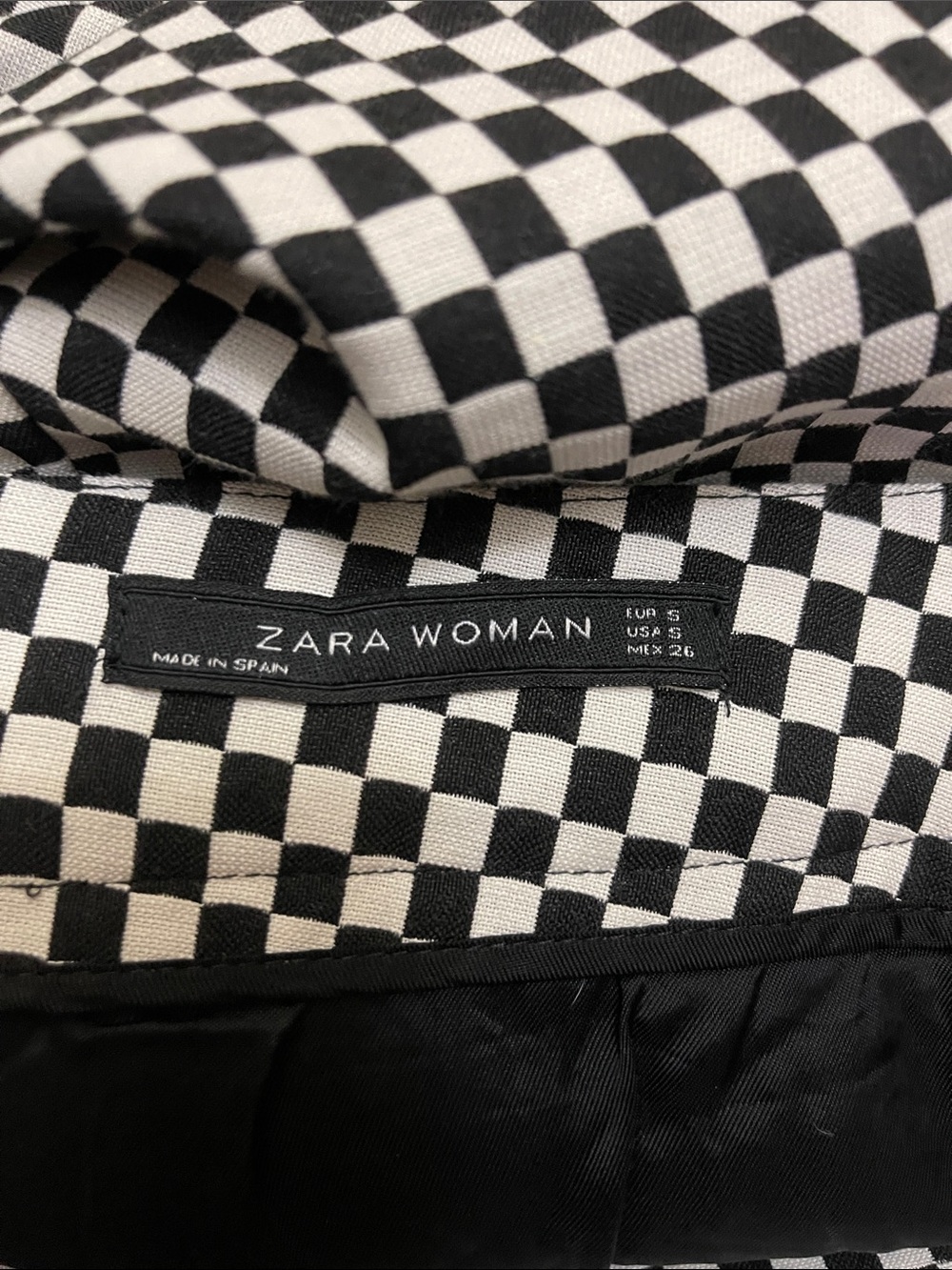 Zara checkered mini skirt small - Picture 6 of 8